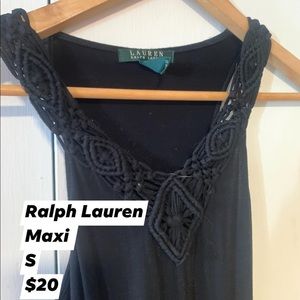Ralph Lauren Black Maxi dress size small